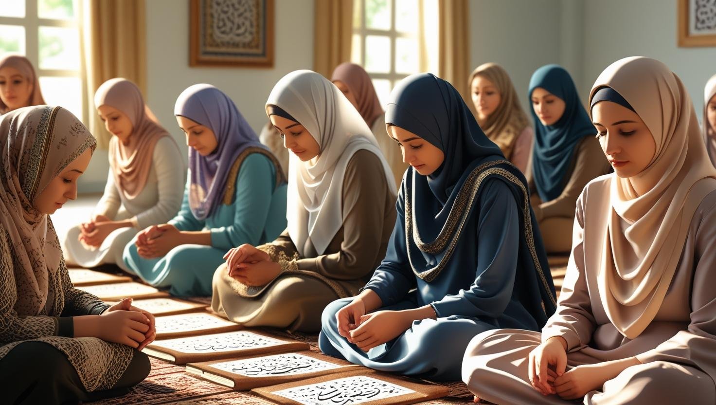 تعليم تلاوة القرآن للنساء عن بعد