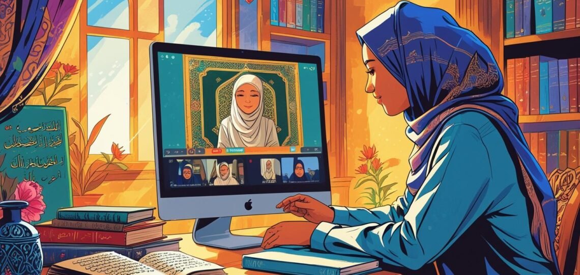 Online Women's Quran Memorization | حلقات تحفيظ القرآن أون لاين للنساء موقع تحفيظ القران عن بعد اون لاين للكبار والاطفال باسعار تبدا من 25 دولار للشهر علي يد محفظين ومحفظات للقران حاصلين علي إجازات وسند