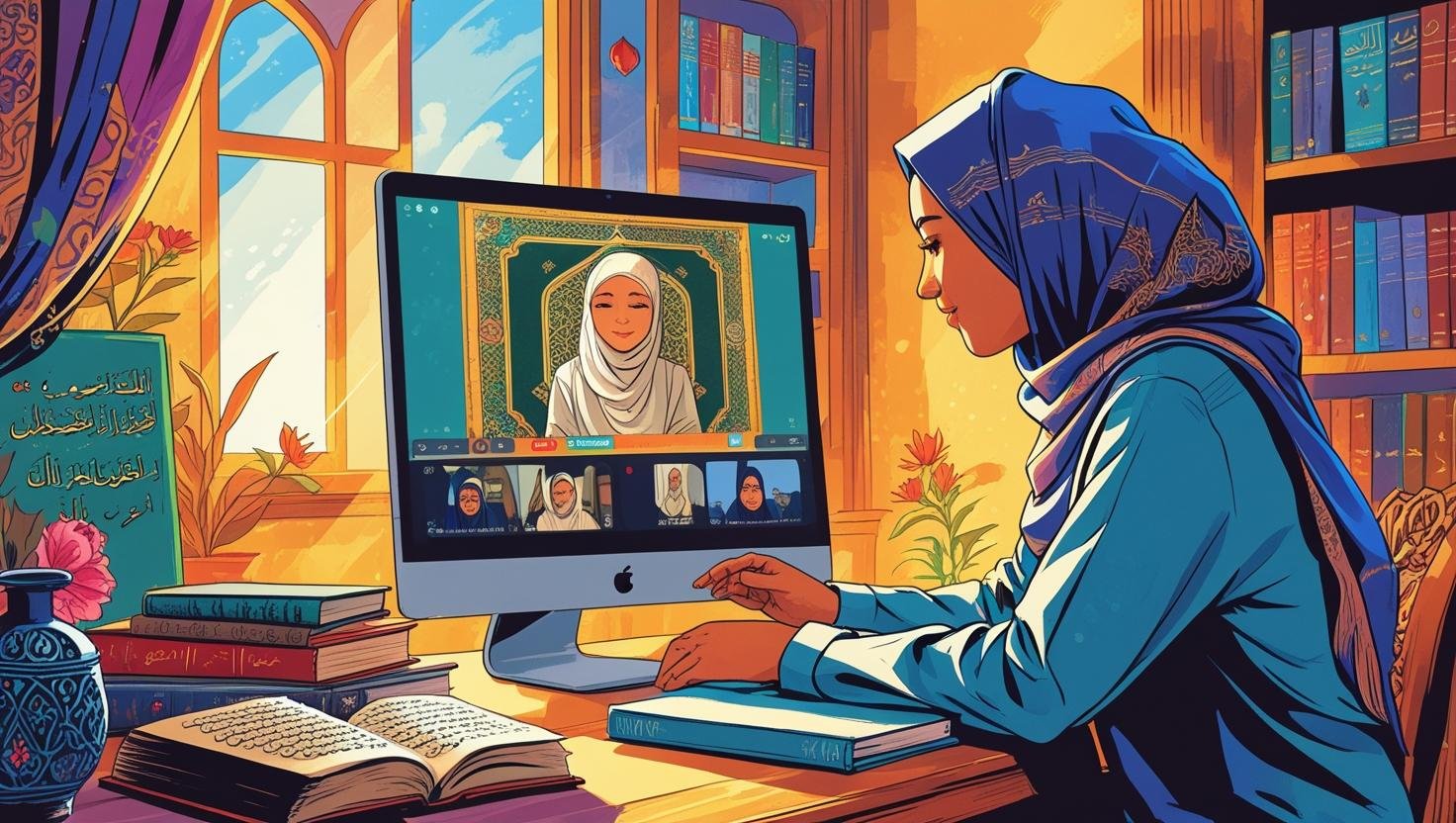 Online Women's Quran Memorization | حلقات تحفيظ القرآن أون لاين للنساء موقع تحفيظ القران عن بعد اون لاين للكبار والاطفال باسعار تبدا من 25 دولار للشهر علي يد محفظين ومحفظات للقران حاصلين علي إجازات وسند