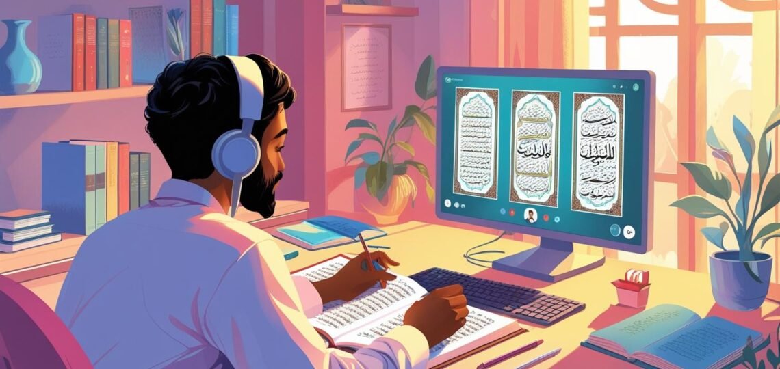 حفظ القران عبر الانترنت موقع تحفيظ القران عن بعد اون لاين للكبار والاطفال باسعار تبدا من 25 دولار للشهر علي يد محفظين ومحفظات للقران حاصلين علي إجازات وسند